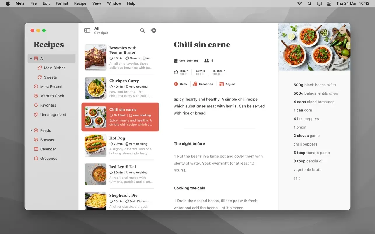 Mela – Recipe Manager