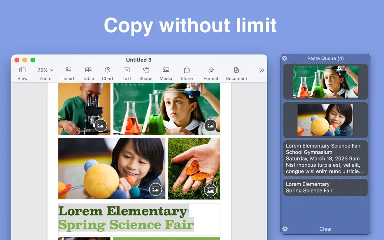 Paste Queue (Multi Clipboard)