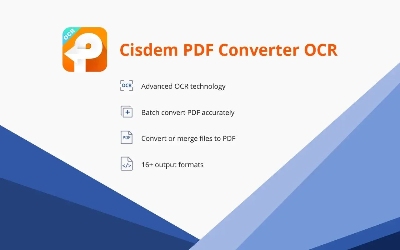 Cisdem PDF Converter OCR