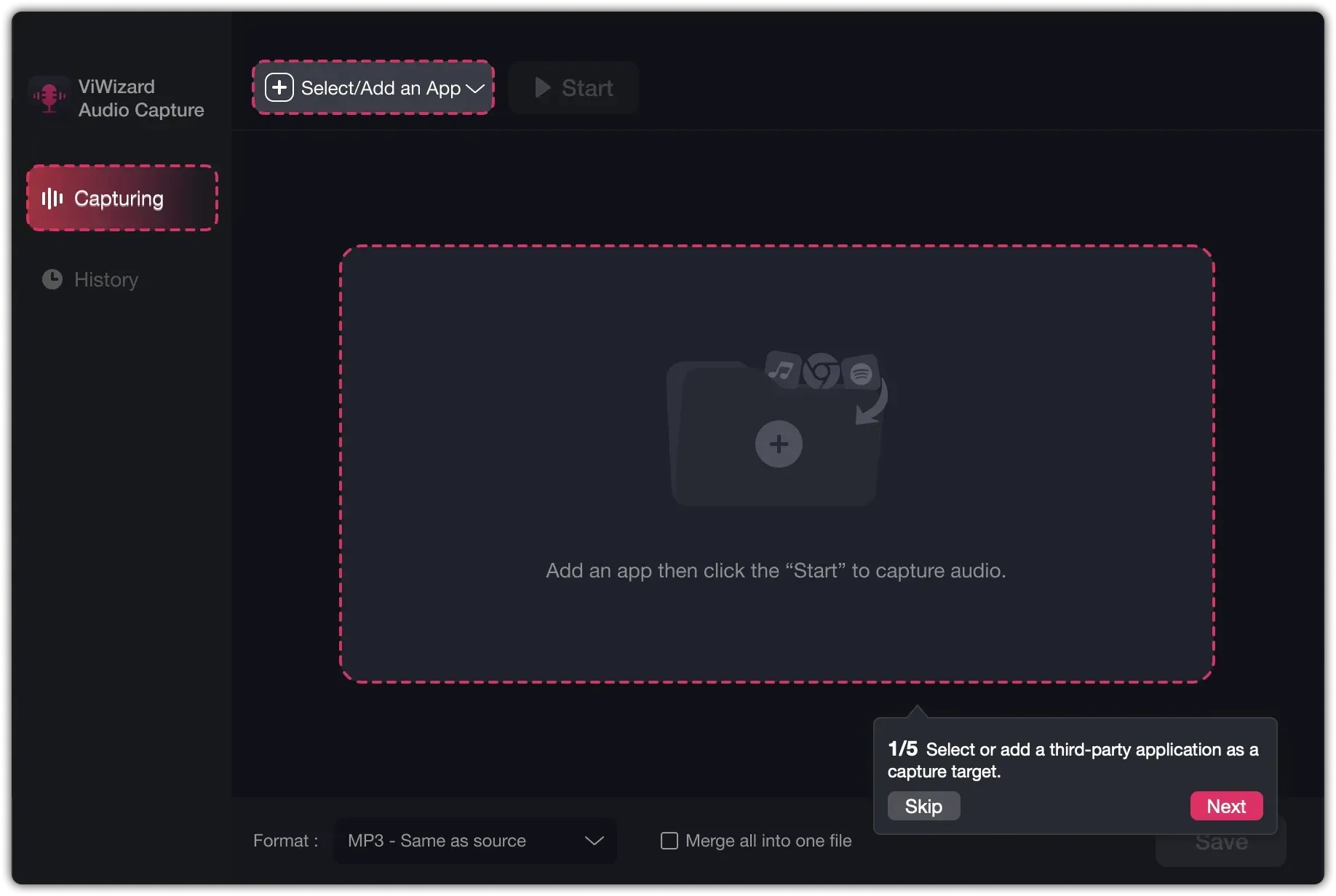 ViWizard Audio Capture