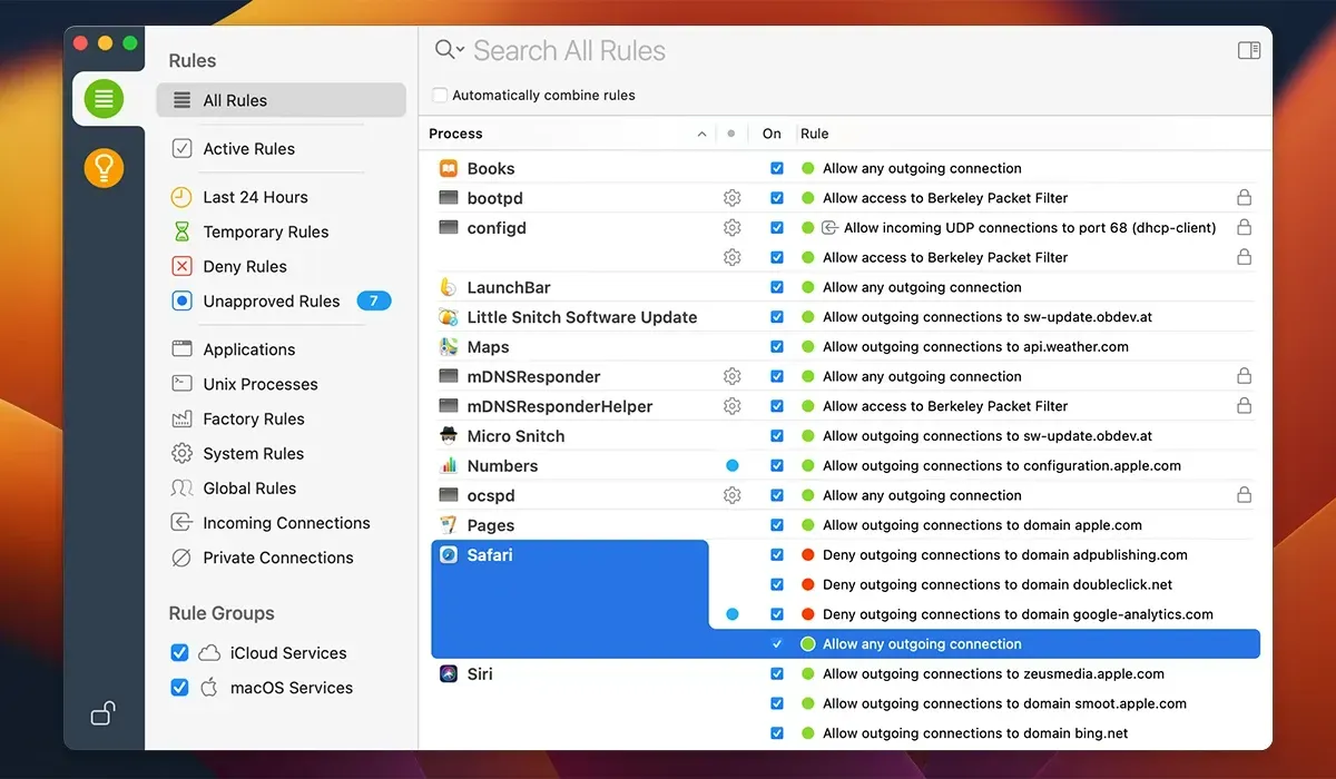 Little Snitch 网络监控工具