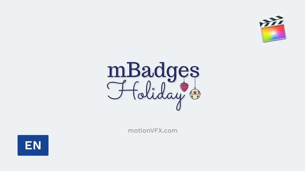 motionVFX mBadges Holiday