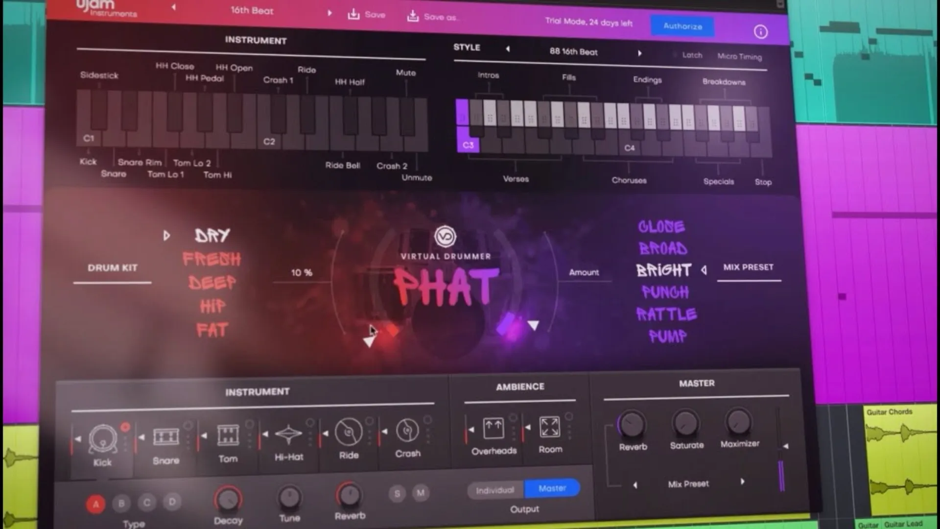 uJAM Virtual Drummer PHAT