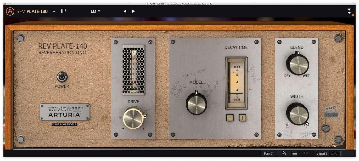 Arturia Rev PLATE-140