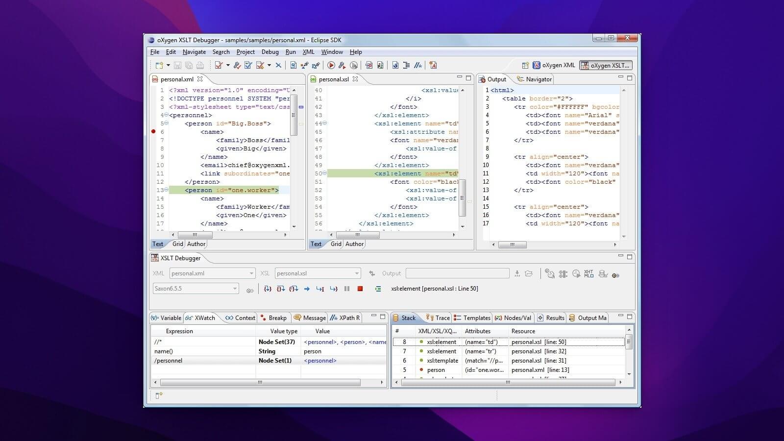 Oxygen XML Plugin for Eclipse