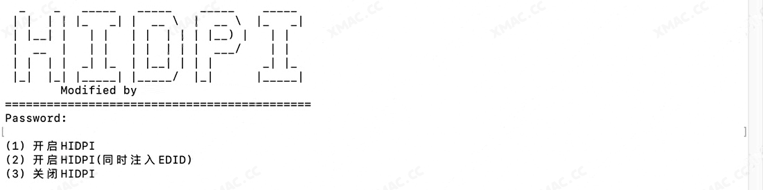 macOS外接显示器一键开启HiDPI视网膜显示工具