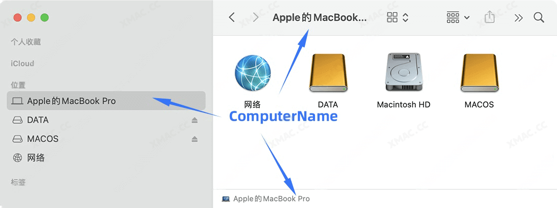 macOS系统修改电脑名称/终端主机名称/本地主机名称