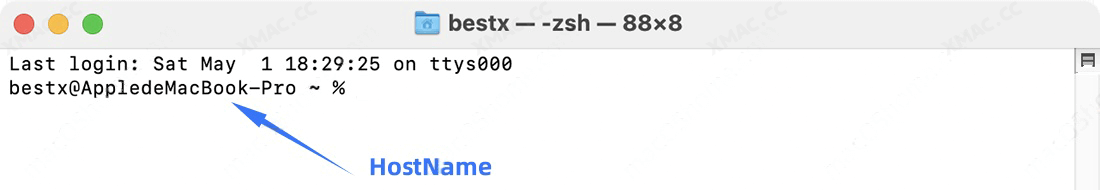 macOS系统修改电脑名称/终端主机名称/本地主机名称