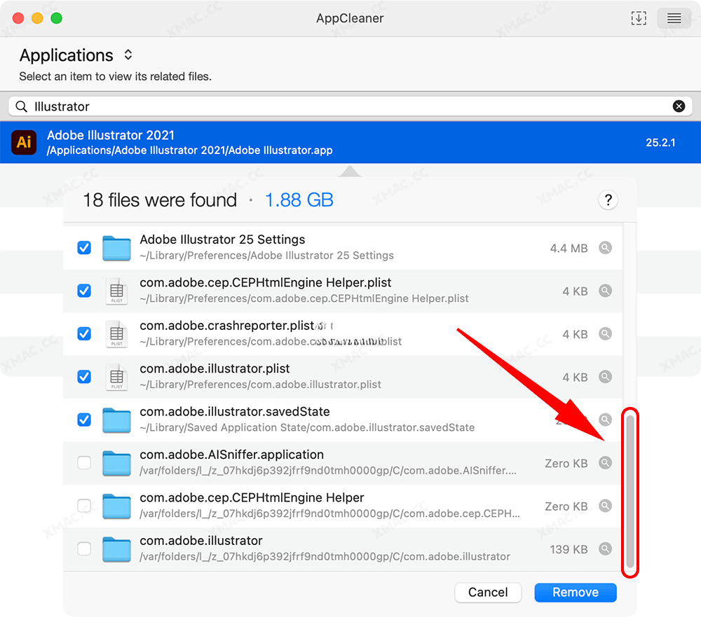使用AppCleaner卸载软件或清理残留